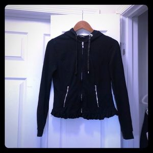 Bebe Glitter Logo Hoodie